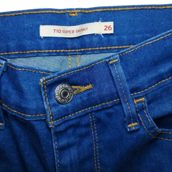 Levi's® 710™ SUPER SKINNY - Size 26 - blue denim - Picture 3 of 10